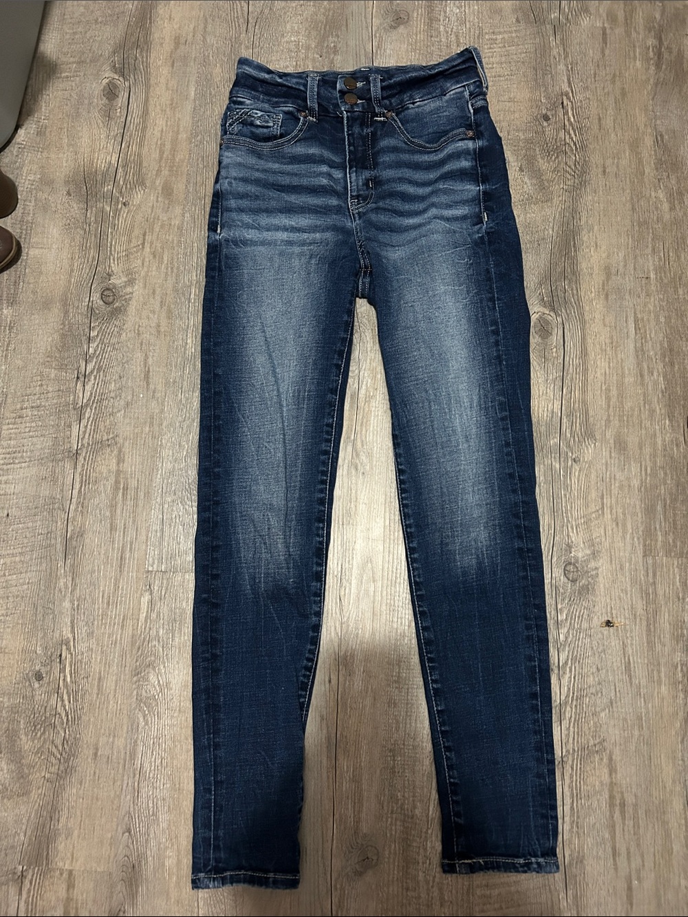 Buckle Black High-Rise Women's Dark Blue Ankle Skinny Stretch Jeans